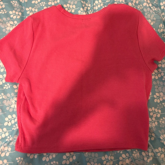 zara hot pink crop top - Picture 2 of 2